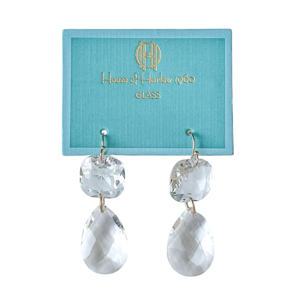 House of Harlow 1960 Glass Dangle Earrings